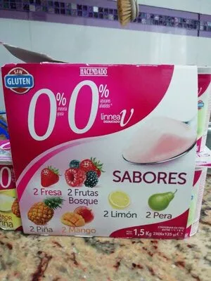 Yogures 0% sabores Hacendado 6 x 125 g, code 8480000203137