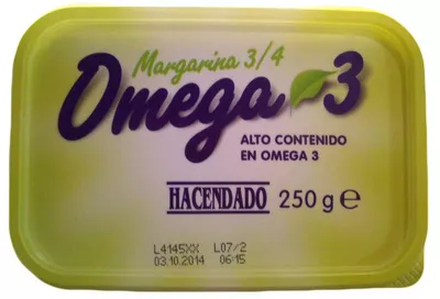 Margarina omega 3 Hacendado 250 g, code 8480000208606