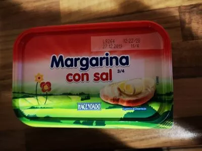 Margarina con sal Hacendado 500 g, code 8480000208774