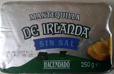 Mantequilla de Irlanda Hacendado 250 g, code 8480000211736