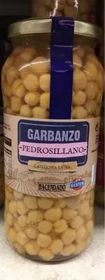 Garbanzo pedrosillano Hacendado 570 g neto, 400 g escurrido, 580 ml, code 8480000260338