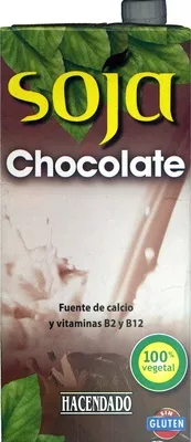 Bebida de soja y chocolate Hacendado 1 l, code 8480000293183