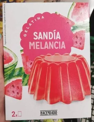 Gelatina sandia Hacendado 2 x 85 g, code 8480000323651