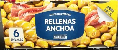 Aceitunas verdes rellenas de anchoa Hacendado , code 8480000331076