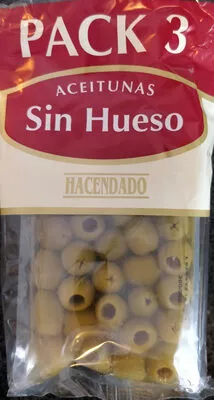 Pack aceitunas sin hueso Hacendado 75g x3, code 8480000331144