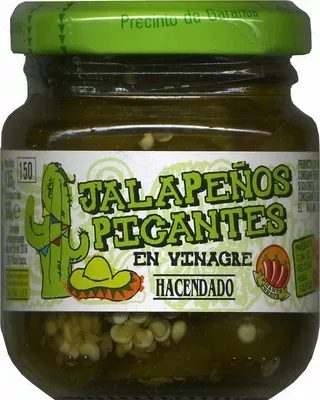 Jalapeños picantes Hacendado 135 g (neto), 60 g (escurrido), 150 ml, code 8480000331892