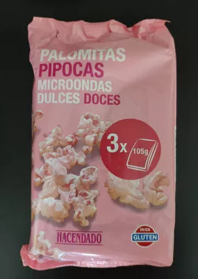 Palomitas microondas dulces Hacendado 315 g, code 8480000348173