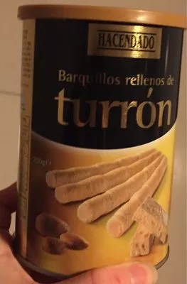 Barquillos rellenos de turrón Hacendado 200 g, code 8480000362032