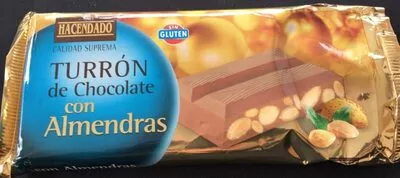 Turron de chocolate con almendras Hacendado , code 8480000363138