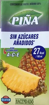 Jus d'ananas Hacendado , code 8480000391193