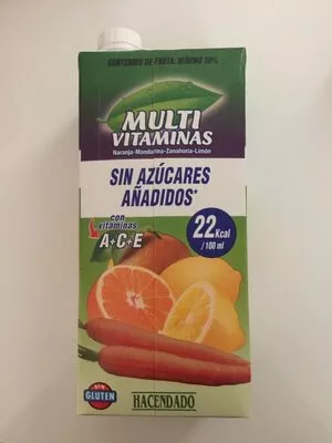 Jumo de frutas multivitaminas Hacendado , code 8480000396518