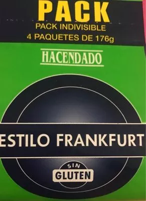 Salchichas estilo frankfurt hacendado 704 g, code 8480000531414