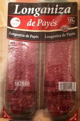 Longaniza de Payés Hacendado 125 g, code 8480000551283