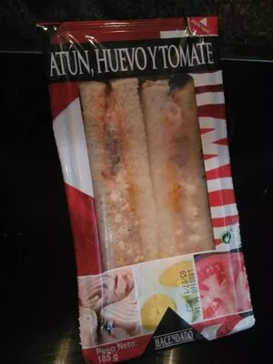 Sándwich atún, huevo y tomate Hacendado 185 g, code 8480000560872