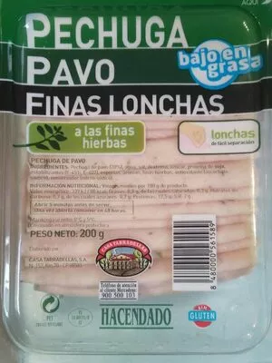 Pechuga de pavo Hacendado 200 g, code 8480000561589