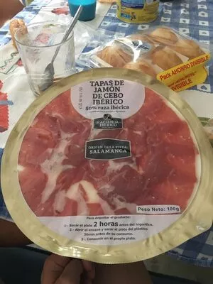 Tapas de Jamón de Cebo Ibérico  100 g, code 8480000581860