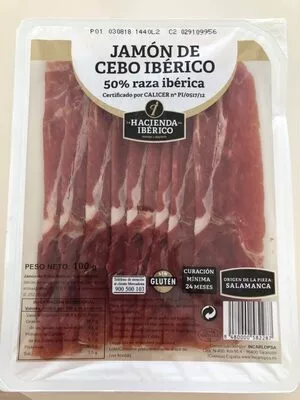 Jamon de cebo iberico La Hacienda del Iberico 100 g, code 8480000582287