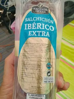 Salchichon iberico extra la hacienda del iberico 440g, code 8480000582584