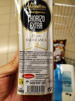 Chorizo extra Salamanca Incarlopsa 440 g, code 8480000584700