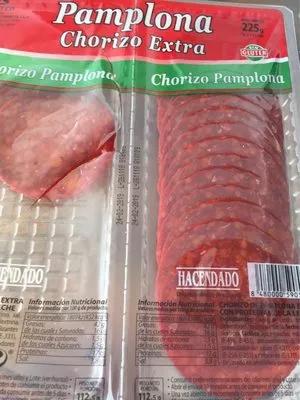 Chorizo pamplona extra Hacendado 225 g, code 8480000590558