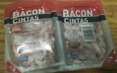 Bacon cintas Hacendado 250 g, code 8480000590664