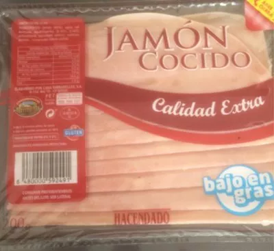 Jamon cocido Hacendado 200g, code 8480000592491