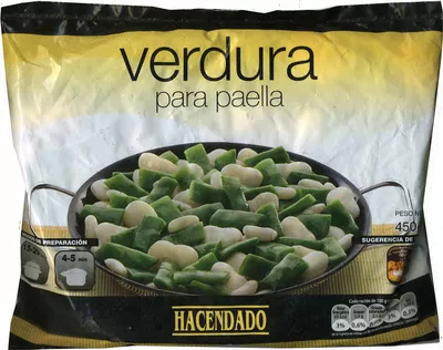 Verdura para paella Hacendado 450 g, code 8480000611239