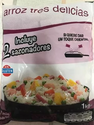 Arroz tres delicias Hacendado , code 8480000613417