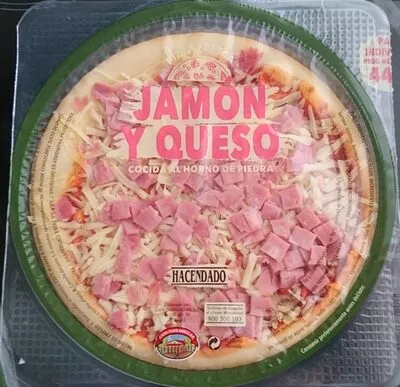 Pizza fresca jamón y queso Hacendado , code 8480000635938