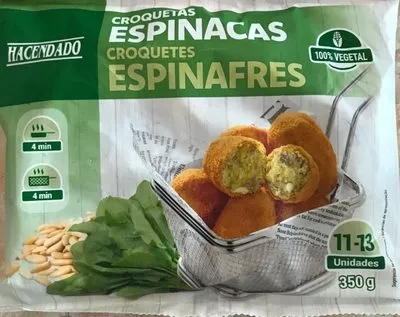 Croquetas espinacas Hacendado 350 g, code 8480000637918