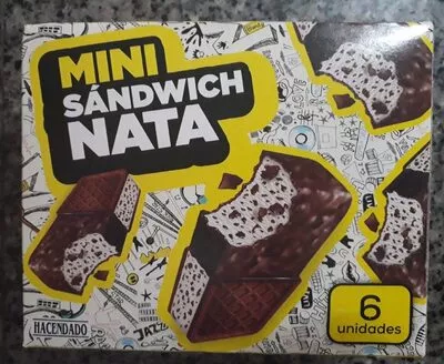 Mini sándwich de nata Hacendado , code 8480000644503