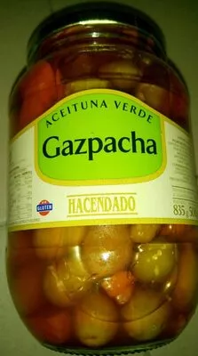 Aceituna verde gazpacha Hacendado , code 8480000800947