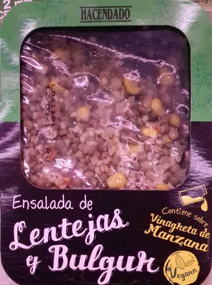 Ensalada de lentejas y bulgur Hacendado 250 g, code 8480000808783