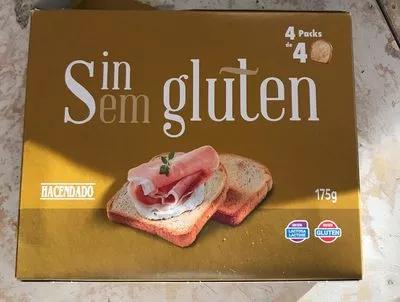 Pan tostado sin gluten Hacendado 175 g, code 8480000827814