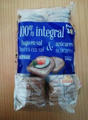 Pan tostado integral Hacendado 540 g, code 8480000837899