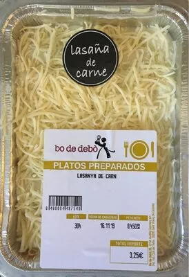 Lasaña de carne bo de debo , code 8480004487540