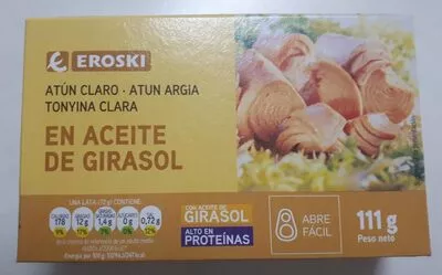 Atún claro en aceite de girasol Eroski , code 8480010004397