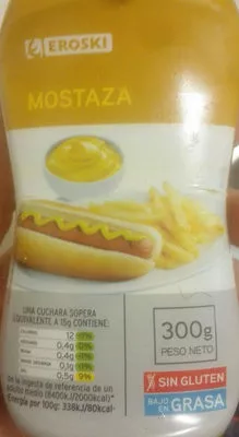 Mostaza Eroski 300 g, code 8480010016277