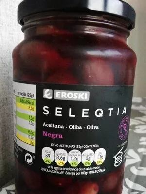 Seleqtia Aceituna Negra Eroski , code 8480010036671