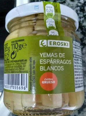 Yemas de Espárragos Blancos Eroski 110 g, code 8480010055696