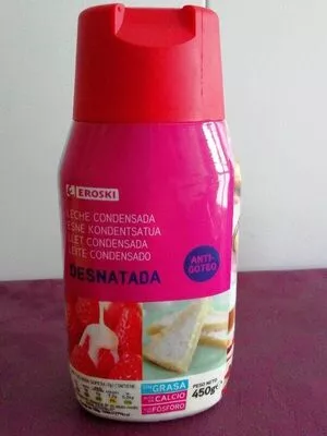 Leche condensada desnatada Eroski , code 8480010070200