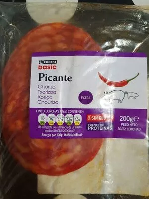 Chorizo picante Eroski 200 g, code 8480010073096