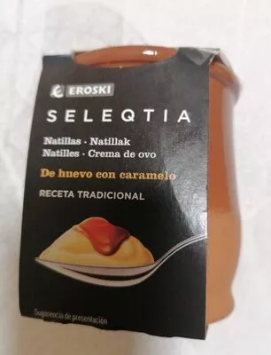 Natilla de huevo con caramelo Eroski , code 8480010097740