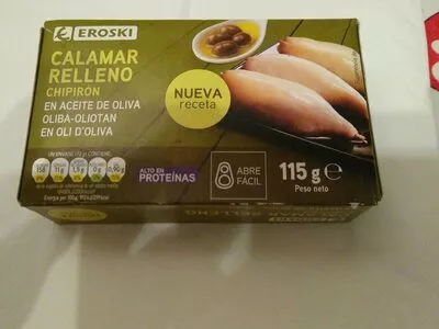 Calamar relleno en aceite de oliva Eroski , code 8480010106640