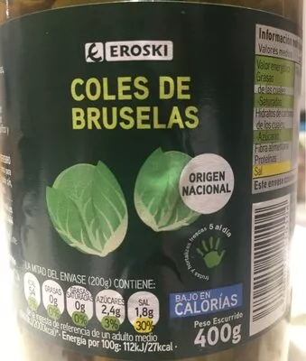 Coles de bruselas Eroski , code 8480010110104