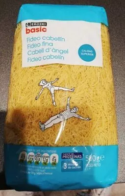 Fideo cabellín Eroski 500 g, code 8480010112207