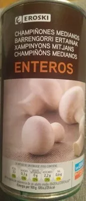 Champiñones enteros Eroski , code 8480010114713