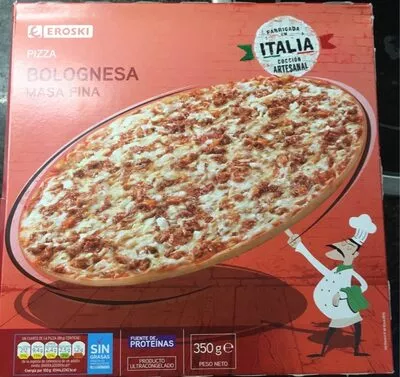 Pizza bolognesa Eroski 350 g, code 8480010160284