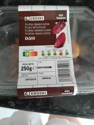 Dátil Eroski 250 g, code 8480010171907