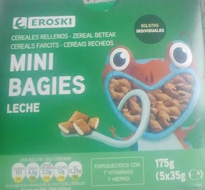 Mini bagies leche Eroski 5 x 35 g, code 8480010179903